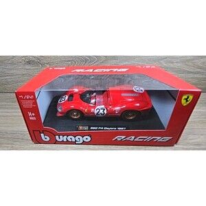Bburago 1:24 Ferrari 330 P4 #23 Winner 1967 24h Daytona 18-26310 Red Diecast Car